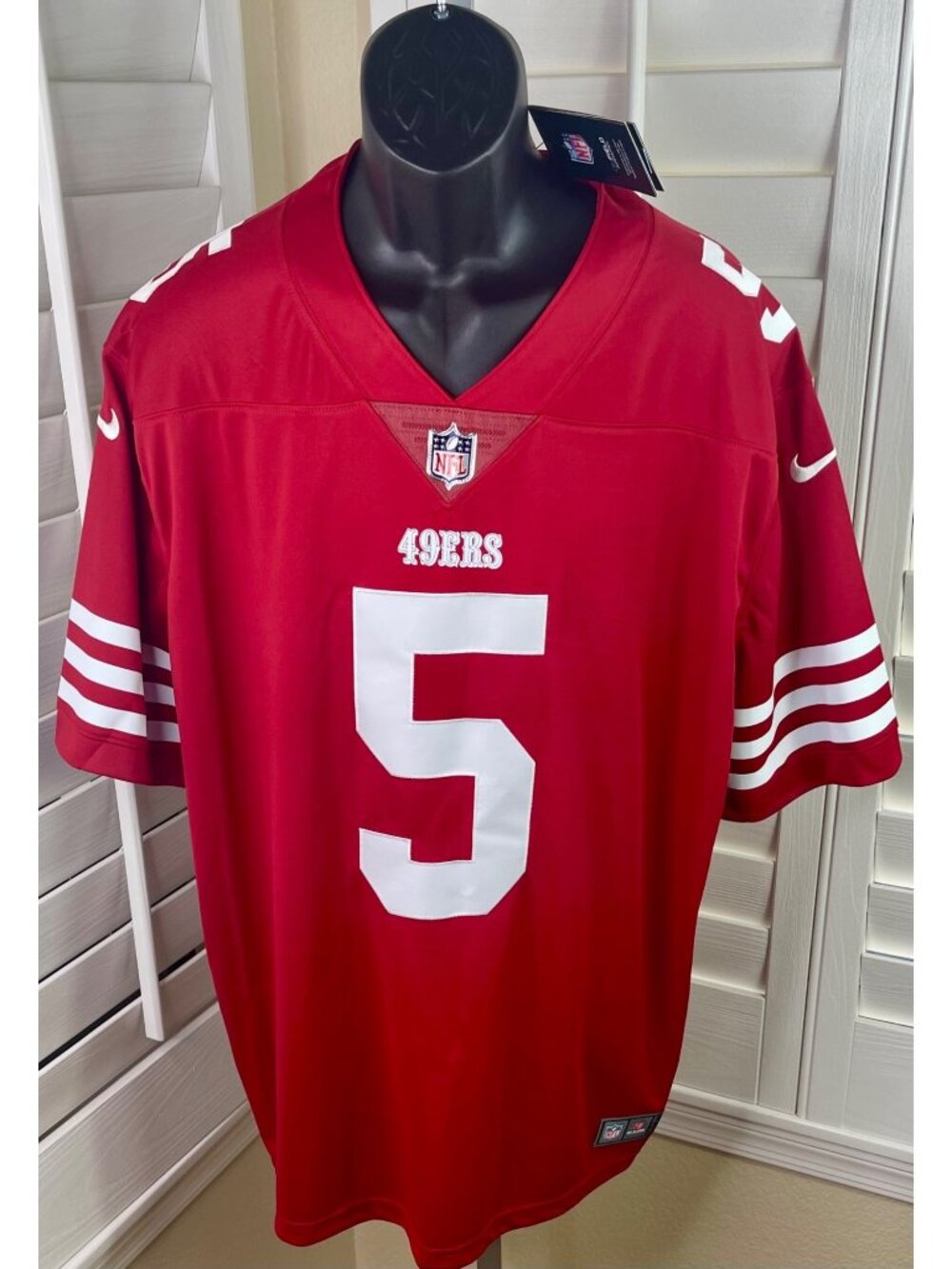 Nike NFL San Francisco 49ers Trey Lance #5 On-Field Stitched Jersey - Men’s 3XL